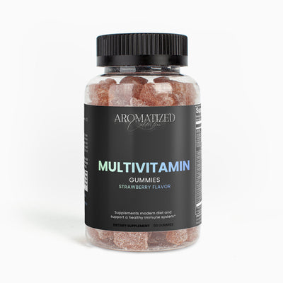 Vitalmince – Gummies multivitamines adulte saveur fraise, flacon transparent 60 gummies